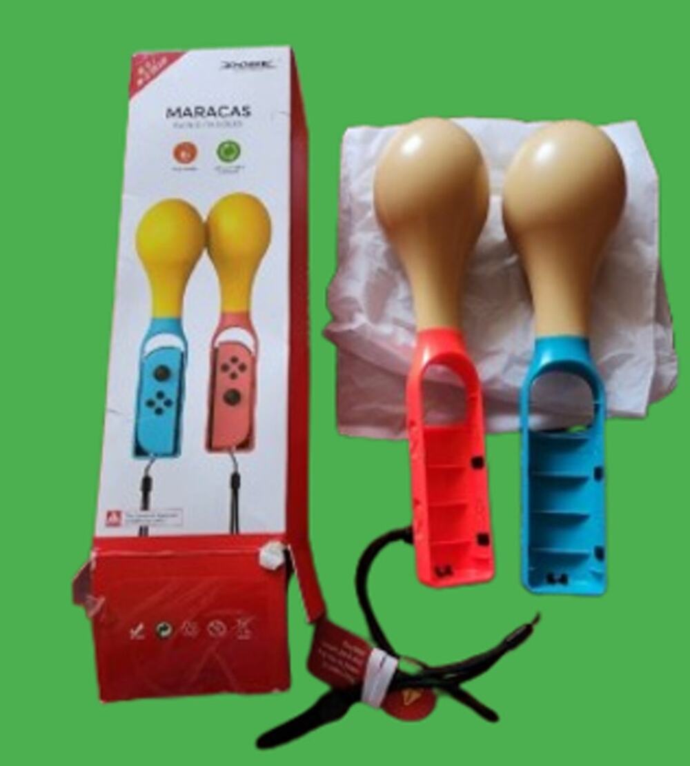DOBE Nintendo Switch Joy-Con Maracas Samba de Amigo Rhythm Game Pair N-S OLED